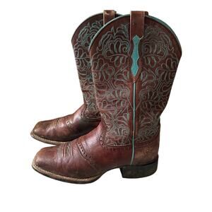Ariat Brown Leather Western Cowboy Boots Women’s 6.5